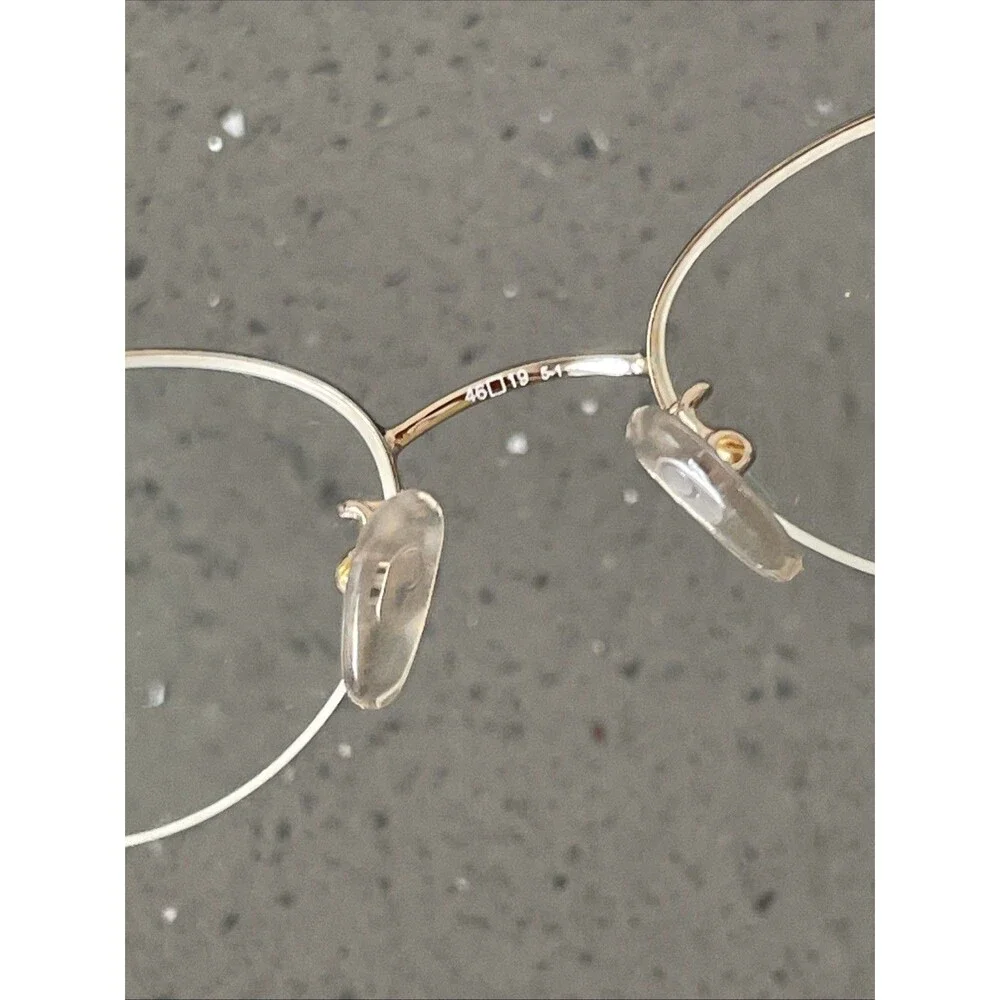 Nine West 21 Eyeglasses Frames ONLY 46-19-130 7FX Gold half rim pink tortoise